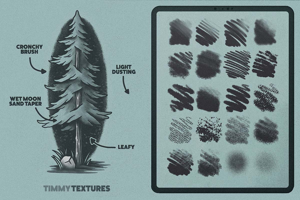 Dust brushes for Procreate - VisualTimmy