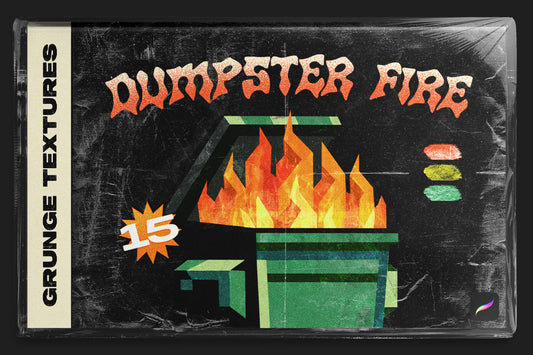 Dumpster Fire Textures for Procreate