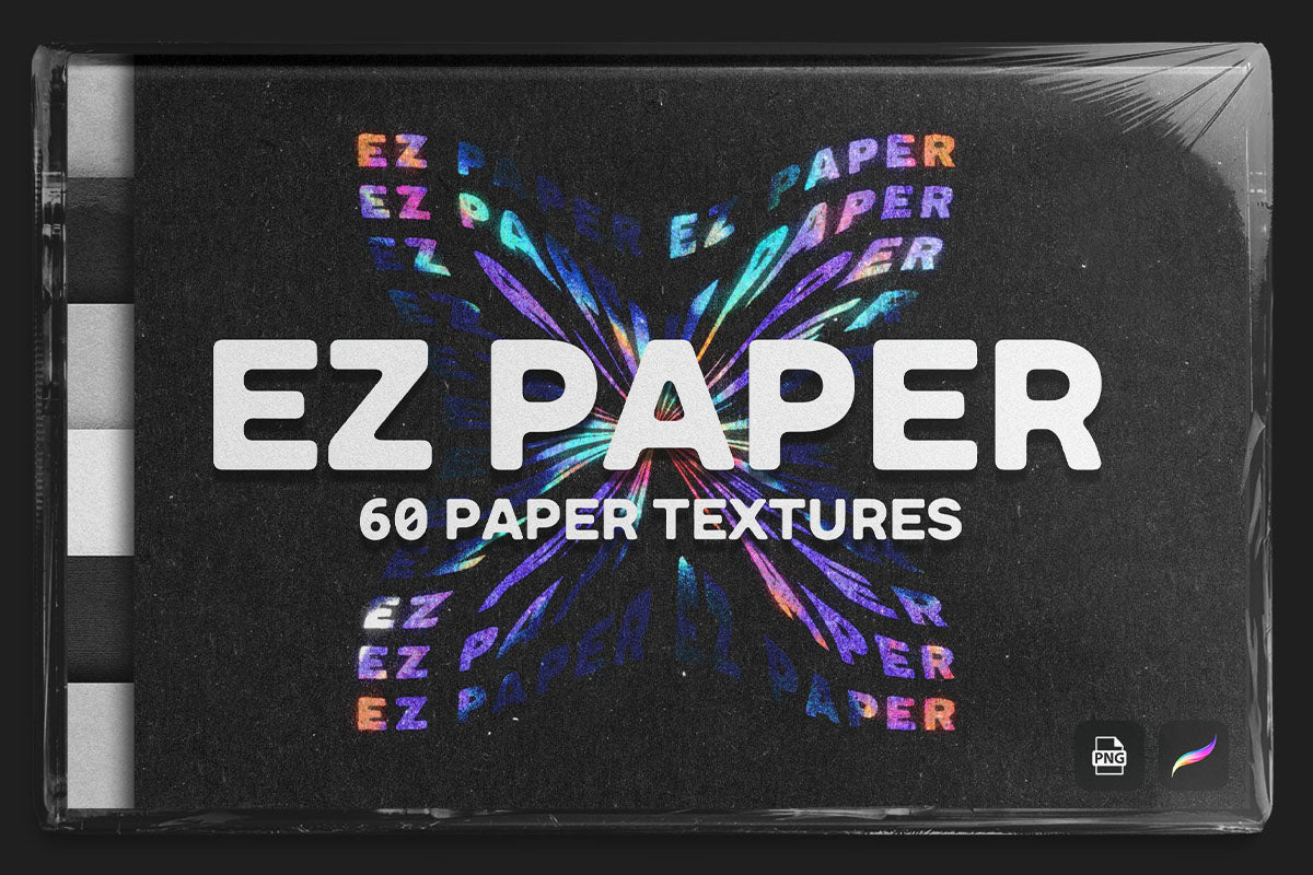 EZ PAPER - 60 high-res paper textures for procreate - photoshop - affinity designer- illustrator