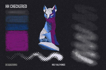 halftone style for procreate - visualtimmy - holy halftones - retro style print tones