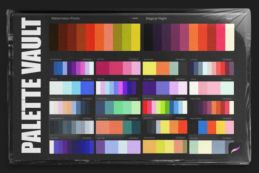 color palettes for procreate, procreate palette bundle