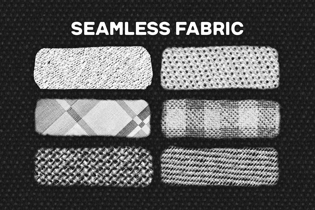 Seamless fabric brushes for procreate - seamless universe - visualtimmy visual timmy