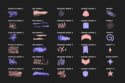 texture stamps for procreate - organic procreate stamps - visualtimmy