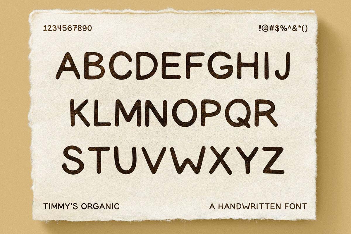 Organic Typeface