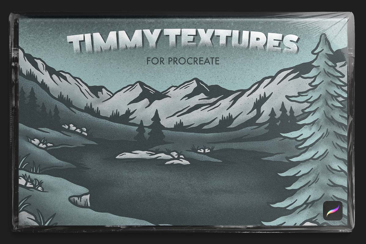 grainy texture brushes for Procreate - Timmy textures by VisualTimmy