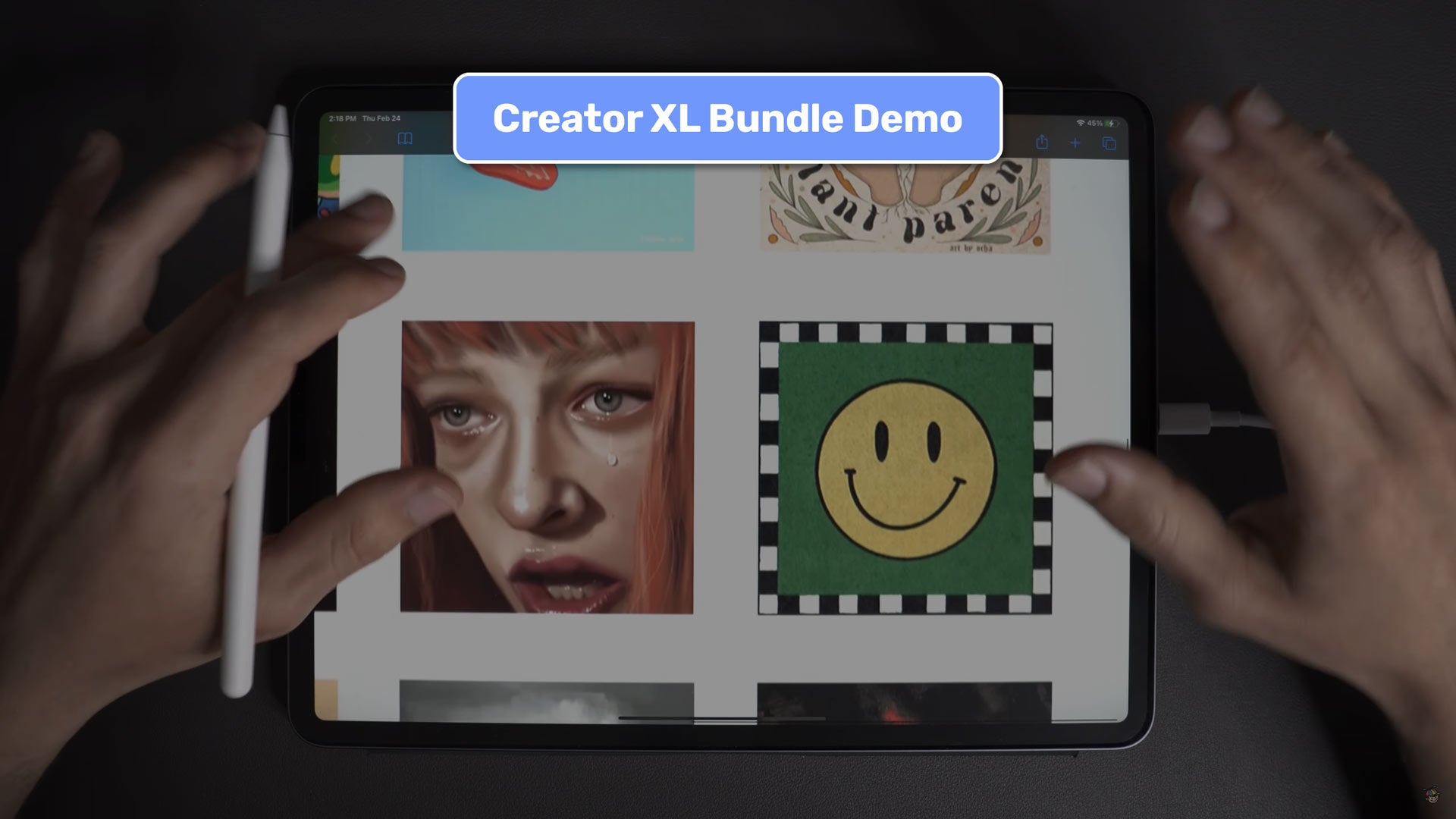 Load video: creator XL Bundle for Procreate video demonstration